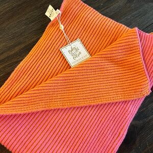 Shiraleah Pink and Orange Striped Scarf